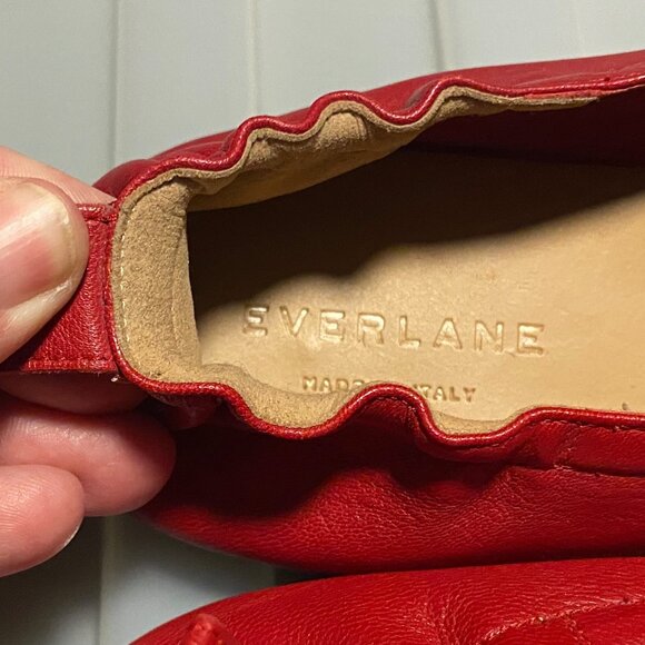 Everlane the Day Loafer in red leather - Picture 6 of 14